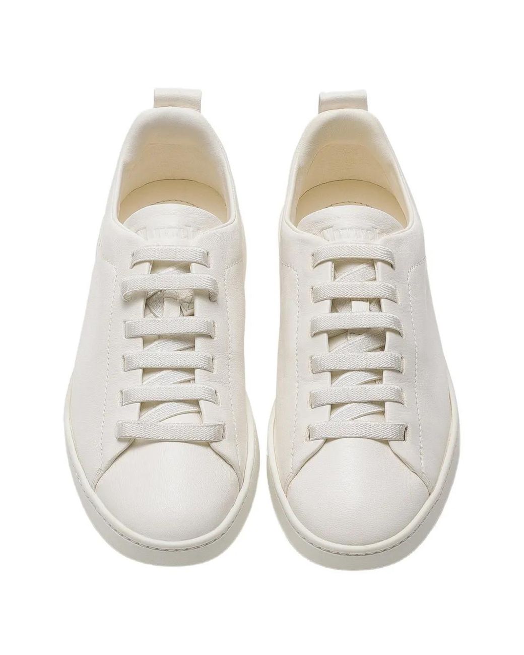 Church's White Ravienne Leather Slip-On Sneakers