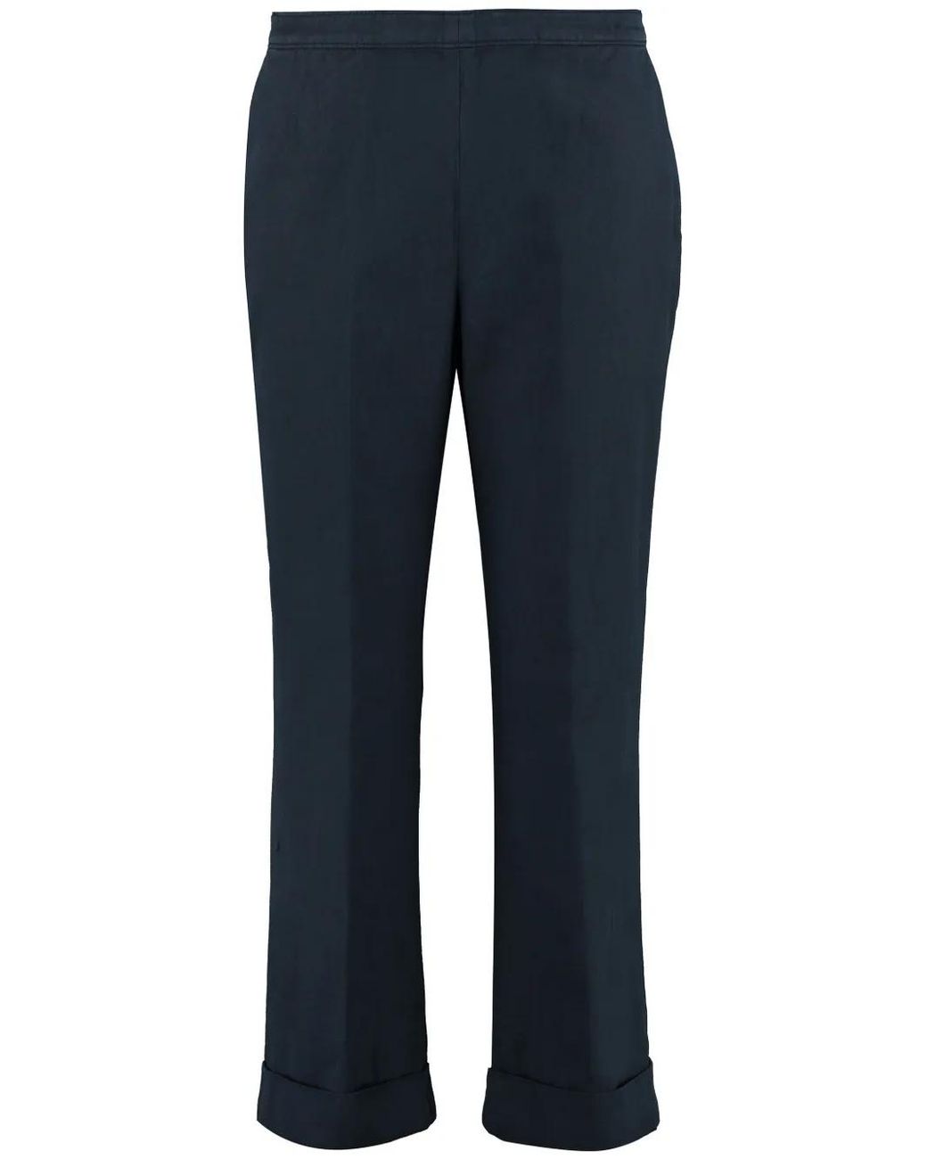 Aspesi Blue Straight-Leg Trousers