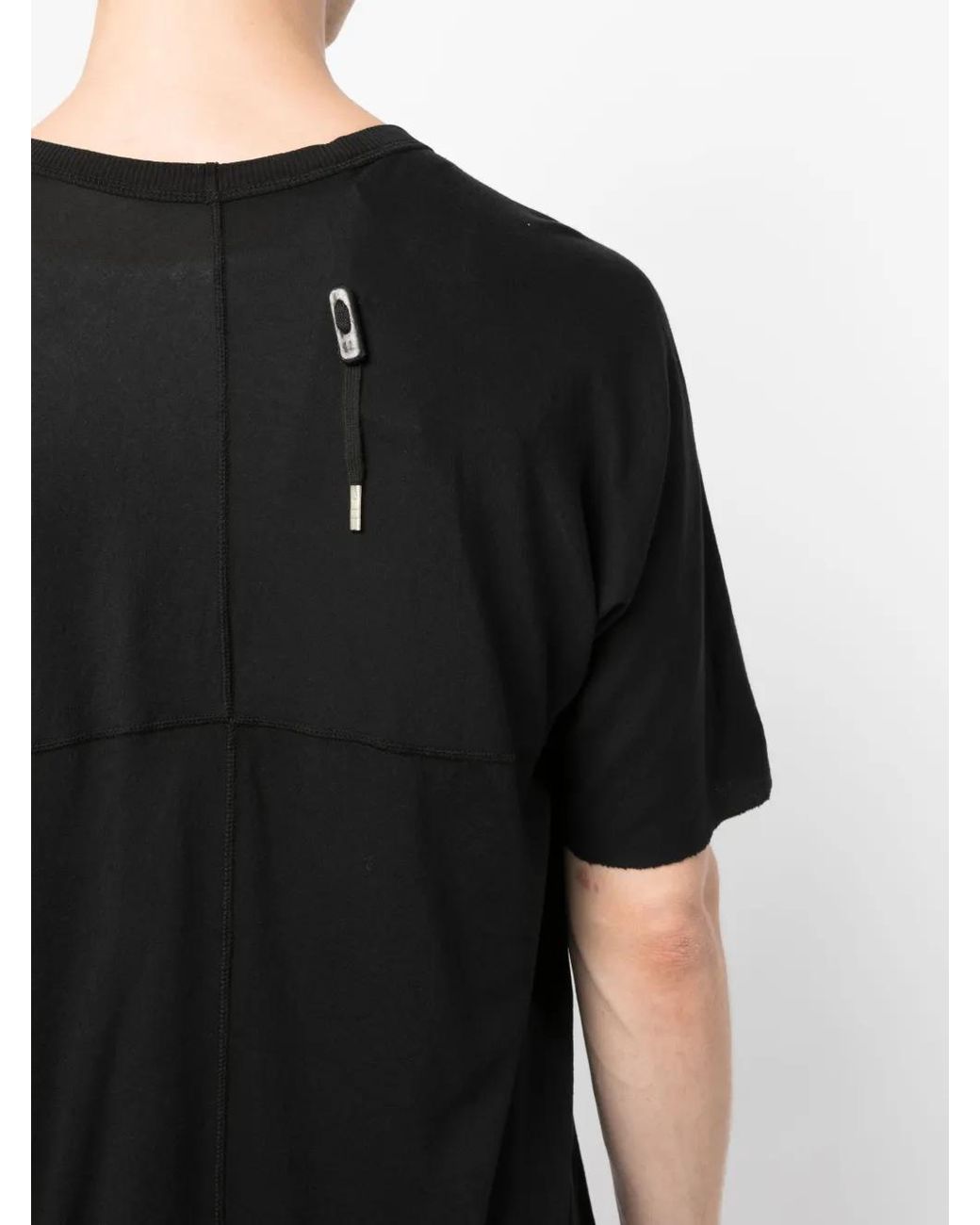 Boris Bidjan Saberi Black Crew-Neck Cotton T-Shirt for men