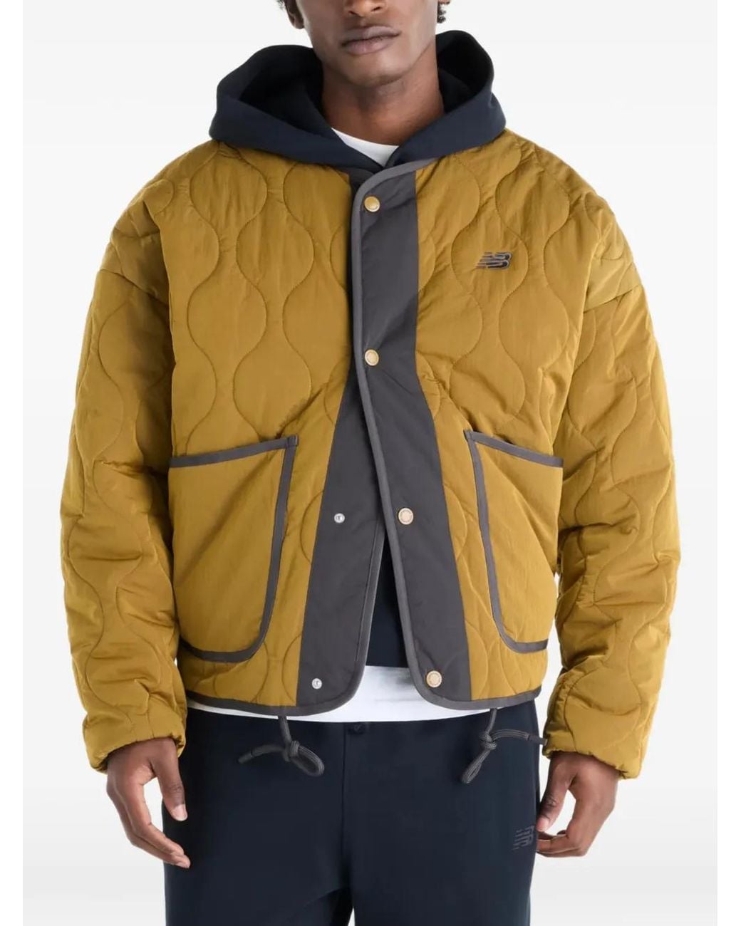 New Balance Multicolor Veste Bomber À Design Matelassé for men