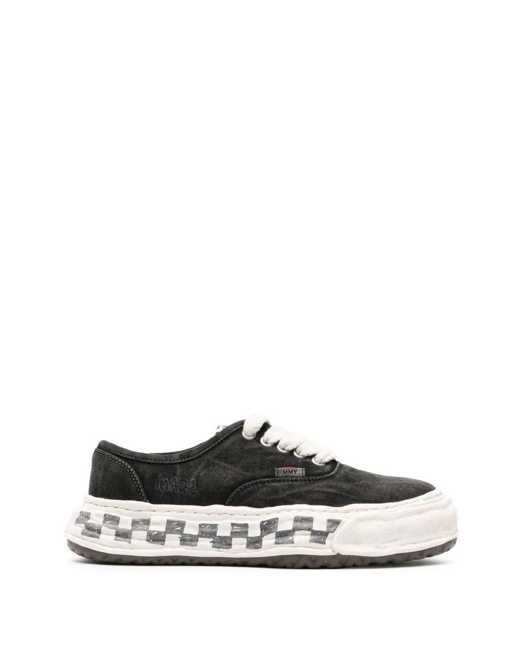 Maison Mihara Yasuhiro White Baker26 Graffiti-Sole Low-Top Sneakers for men