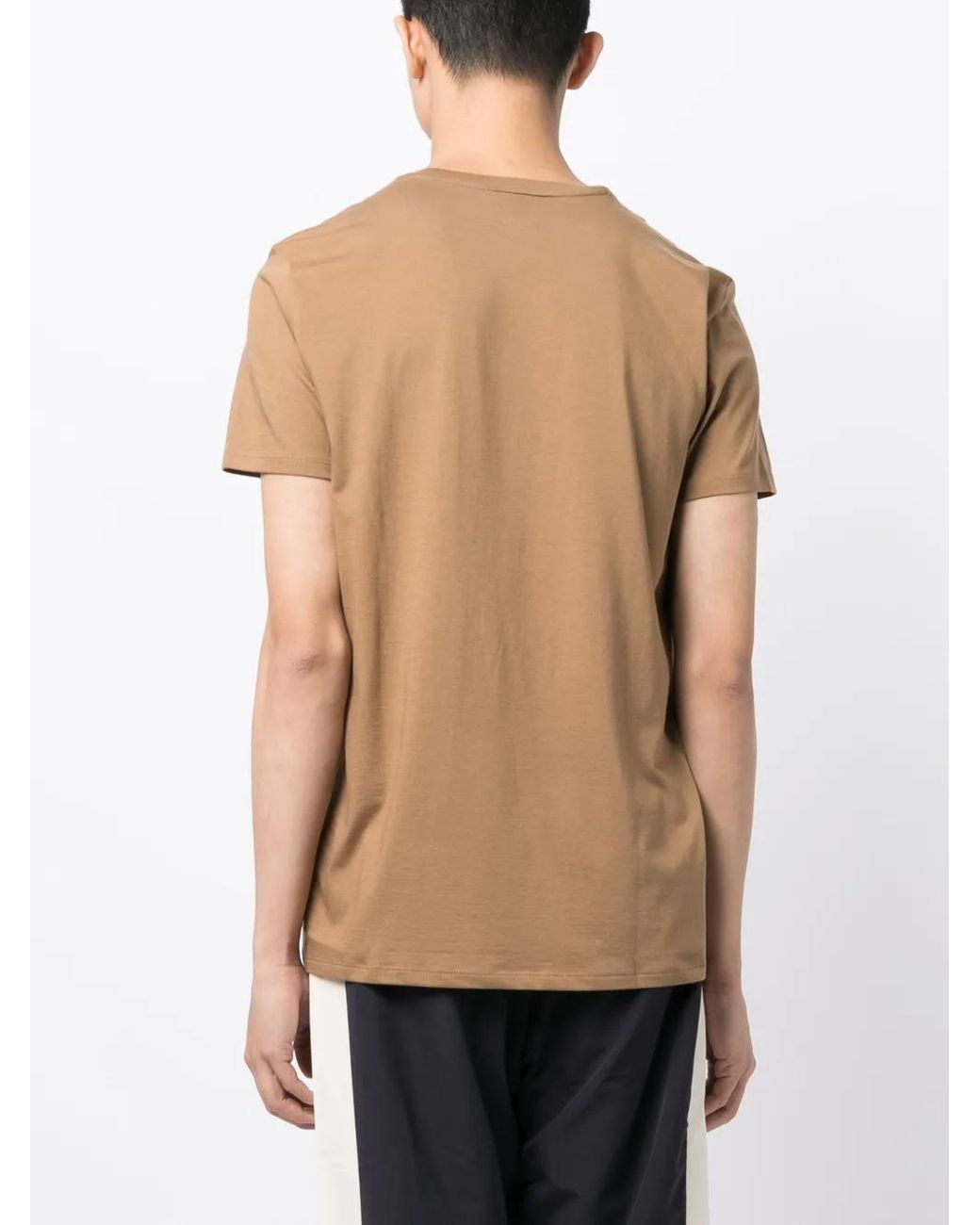 Lacoste Natural Logo-Embroidered Cotton T-Shirt for men