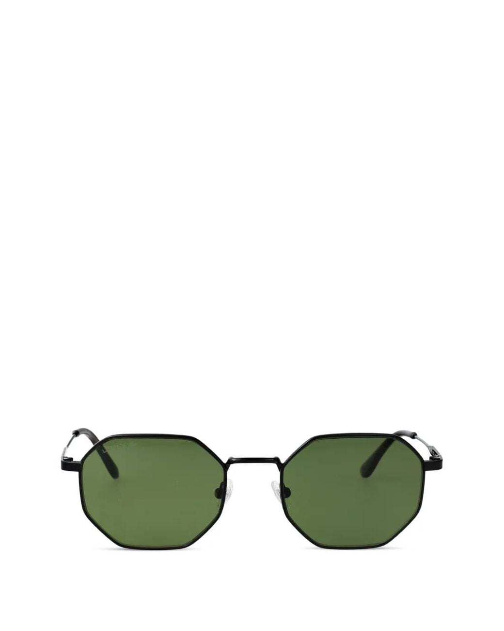Lacoste Green Geometric-Frame Sunglasses for men