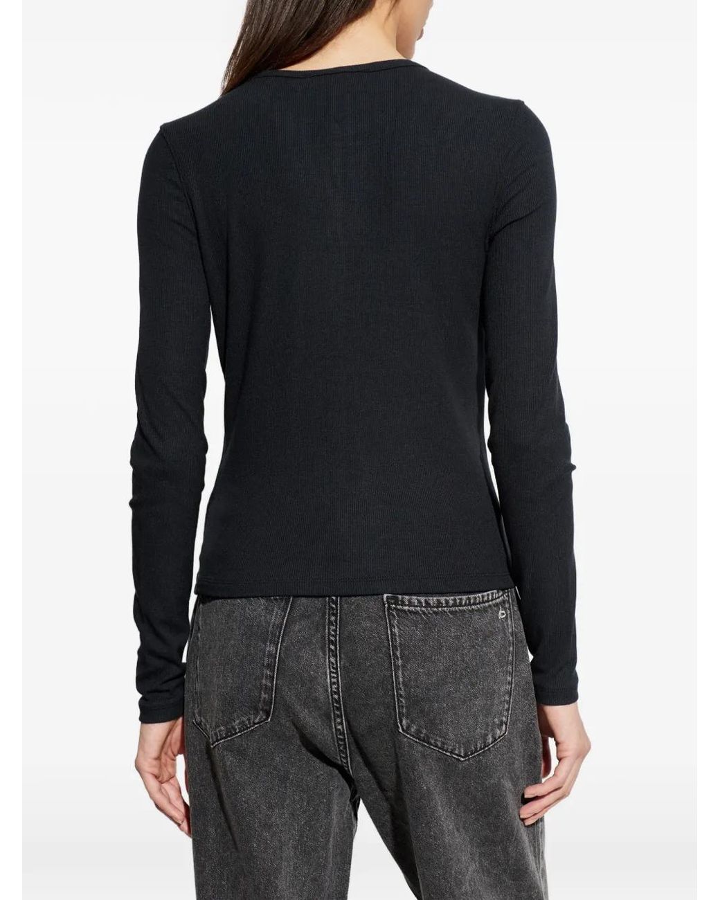 FRAME Black Buttoned Knitted Cardigan