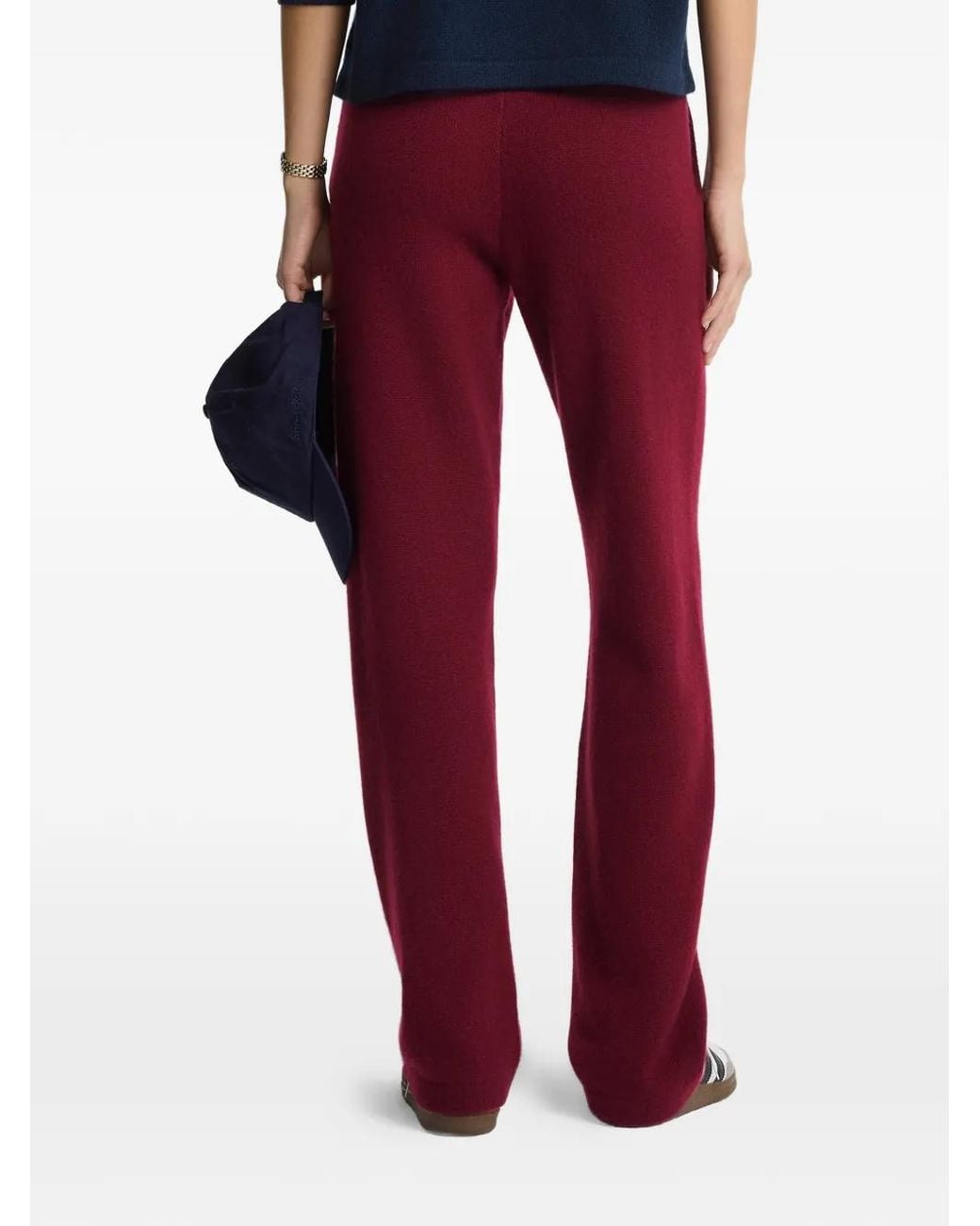 Sporty & Rich Red Logo Trousers