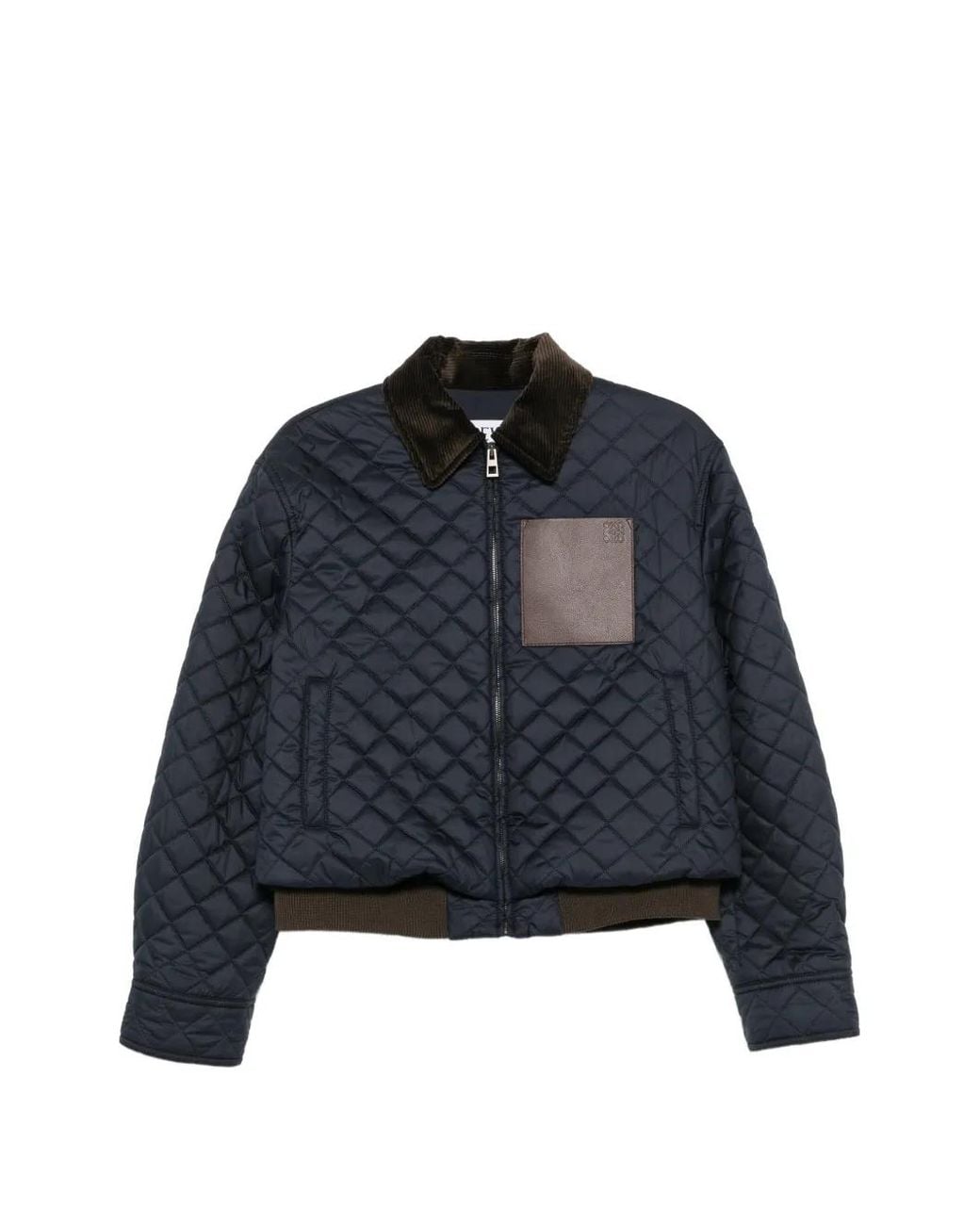 Loewe Blue Veste Courte En Tissu Technique