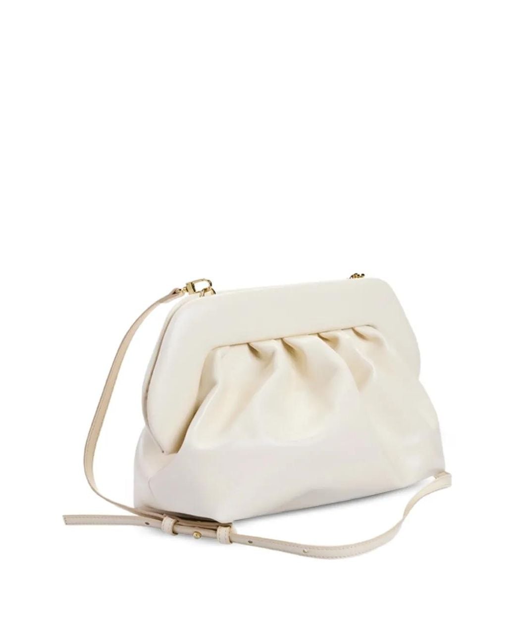 THEMOIRÈ Natural Medium Bios Vegan Draped Clutch Bag