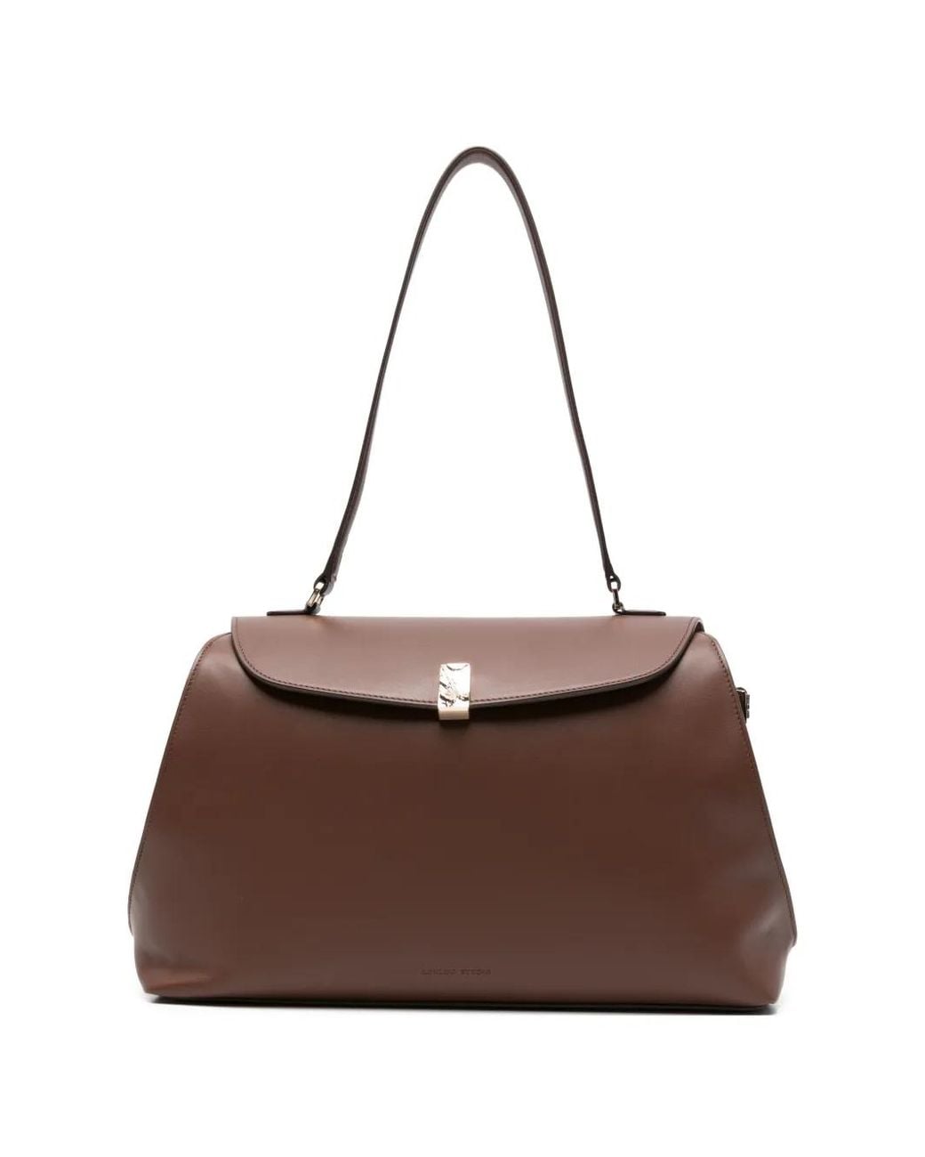 Loulou de Saison Brown Flap-Closure Shoulder Bag