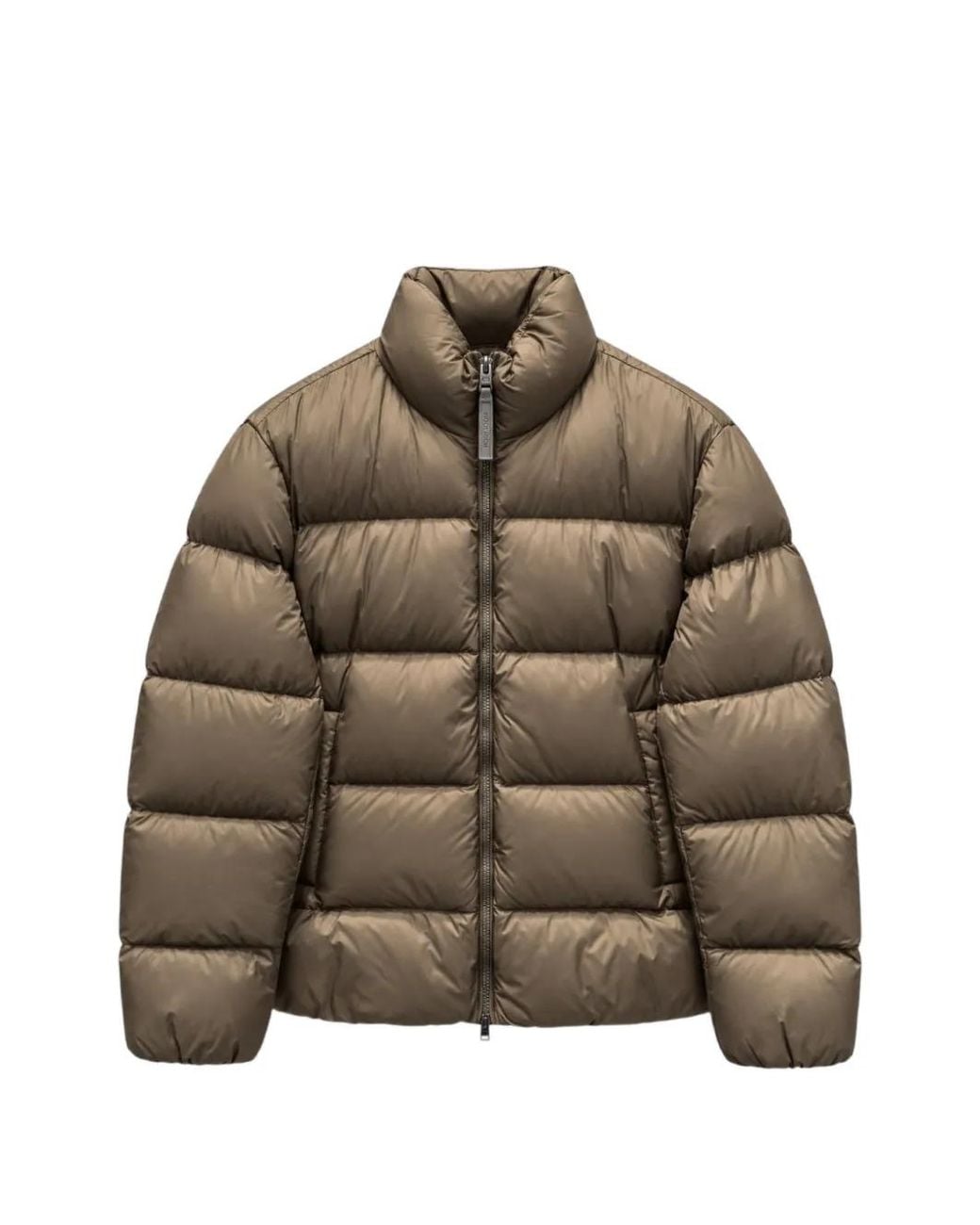Woolrich Brown Cloud Quilted Puffer Jacket for men
