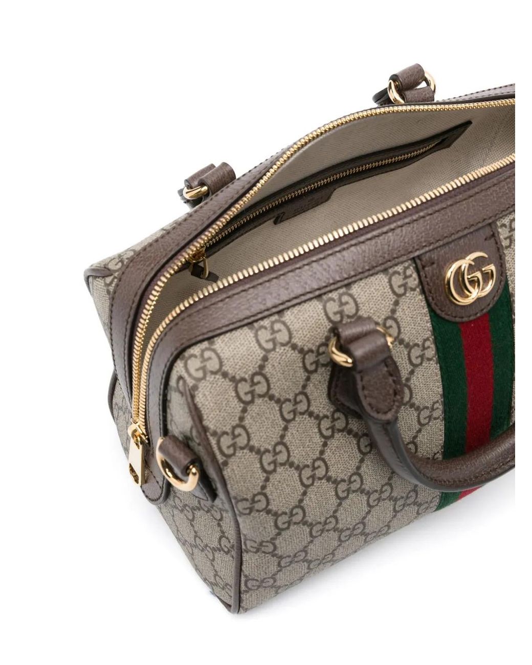 Gucci Black Ophidia Medium Boston Tote Bag