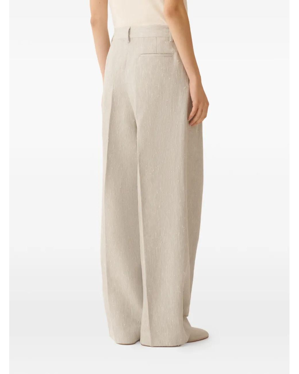 Fabiana Filippi White Drop Fil Coupé Trousers