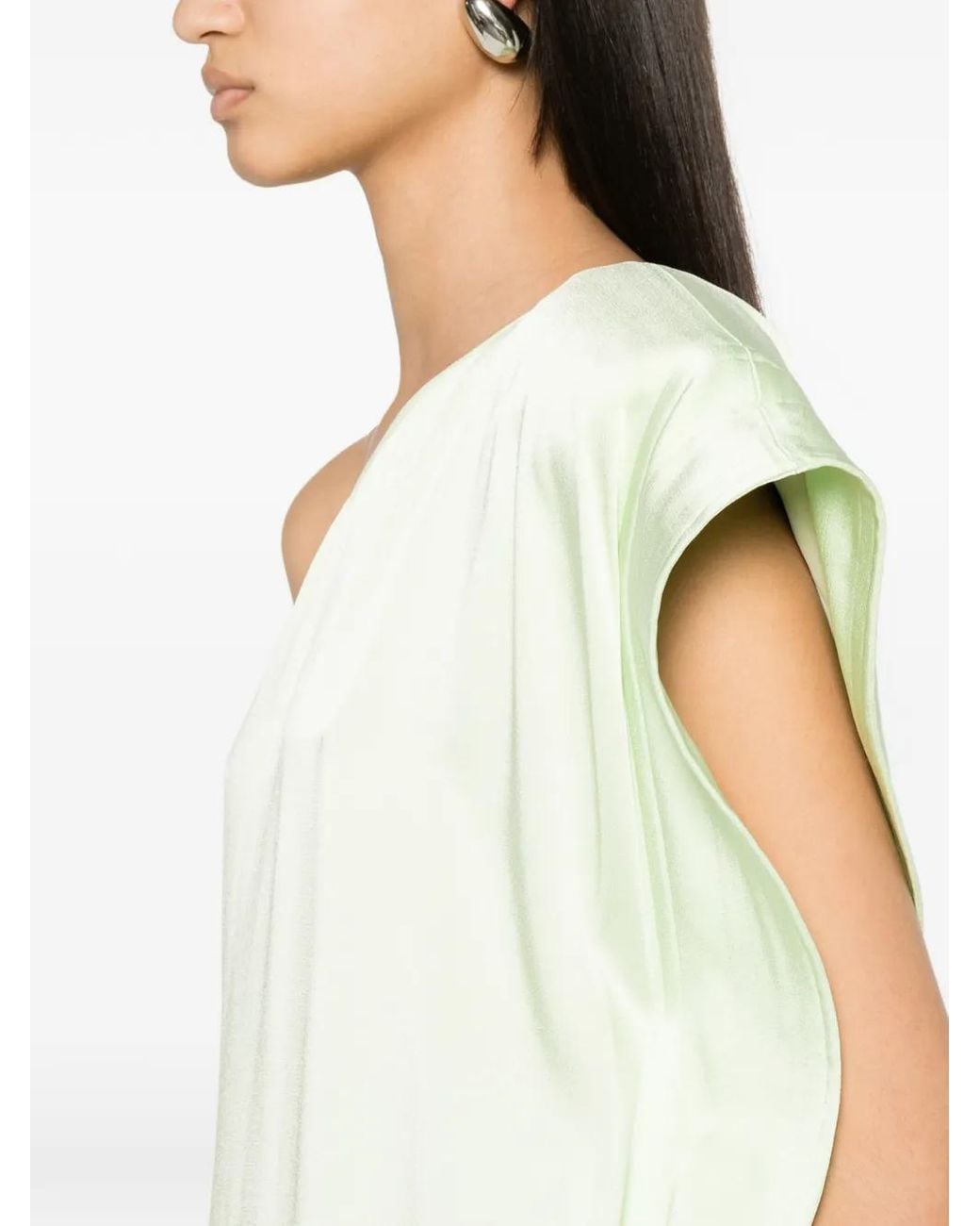 Stella McCartney White Long One-Shoulder Dress