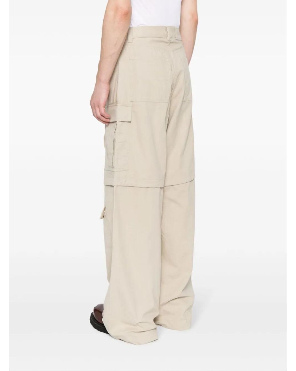 Ambush Natural Wide-Leg Cargo Trousers for men
