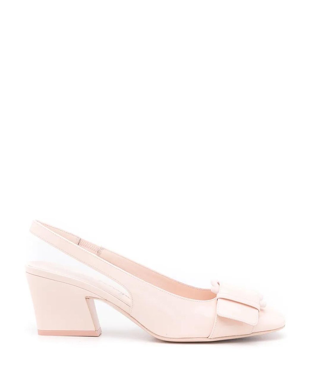 Ferragamo Pink Ferragamo Bow-Detail Leather Pumps