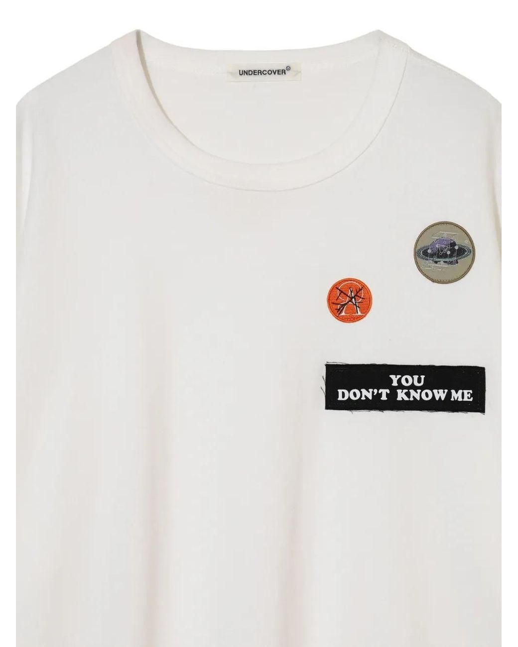 Undercover White Patch-Detailed T-Shirt for men
