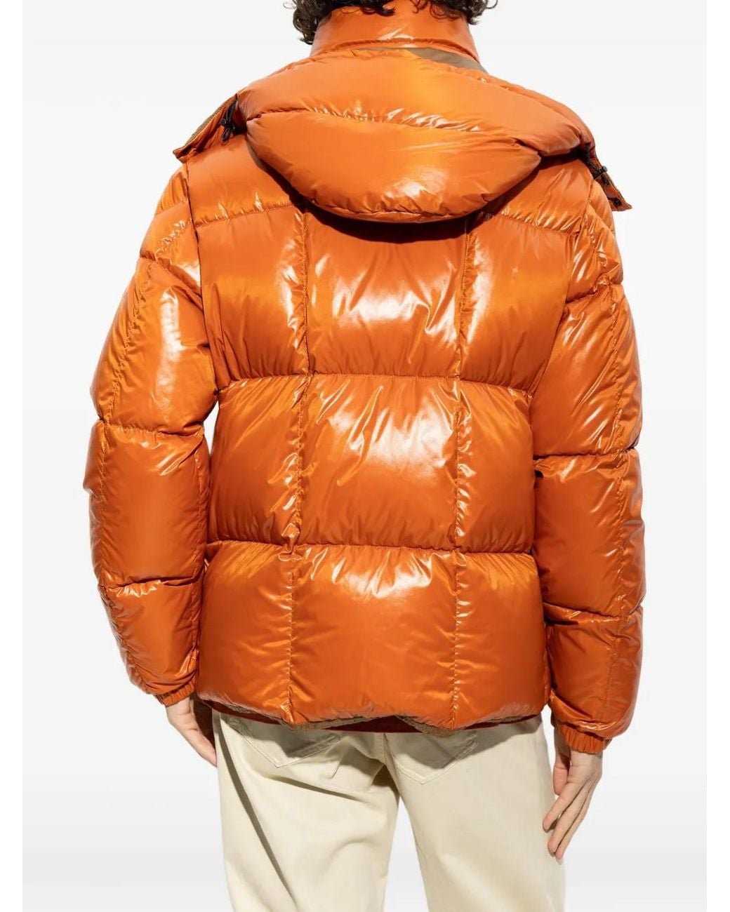 Moncler Orange Parana Puffer Jacket for men