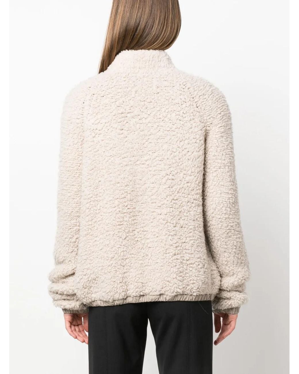 Brunello Cucinelli Natural Faux-Fur Effect Jacket