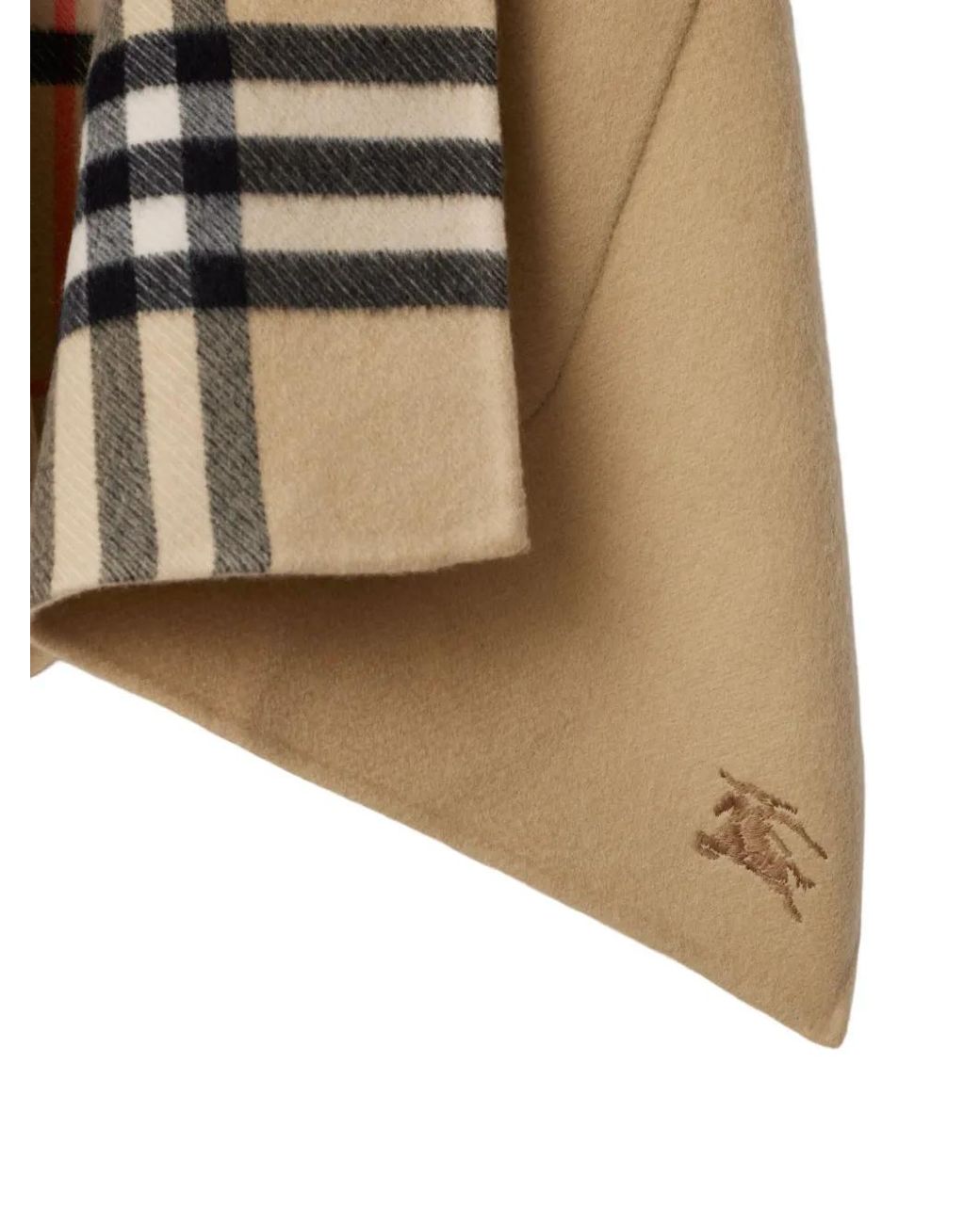 Burberry Natural Check Reversible Hooded Cape