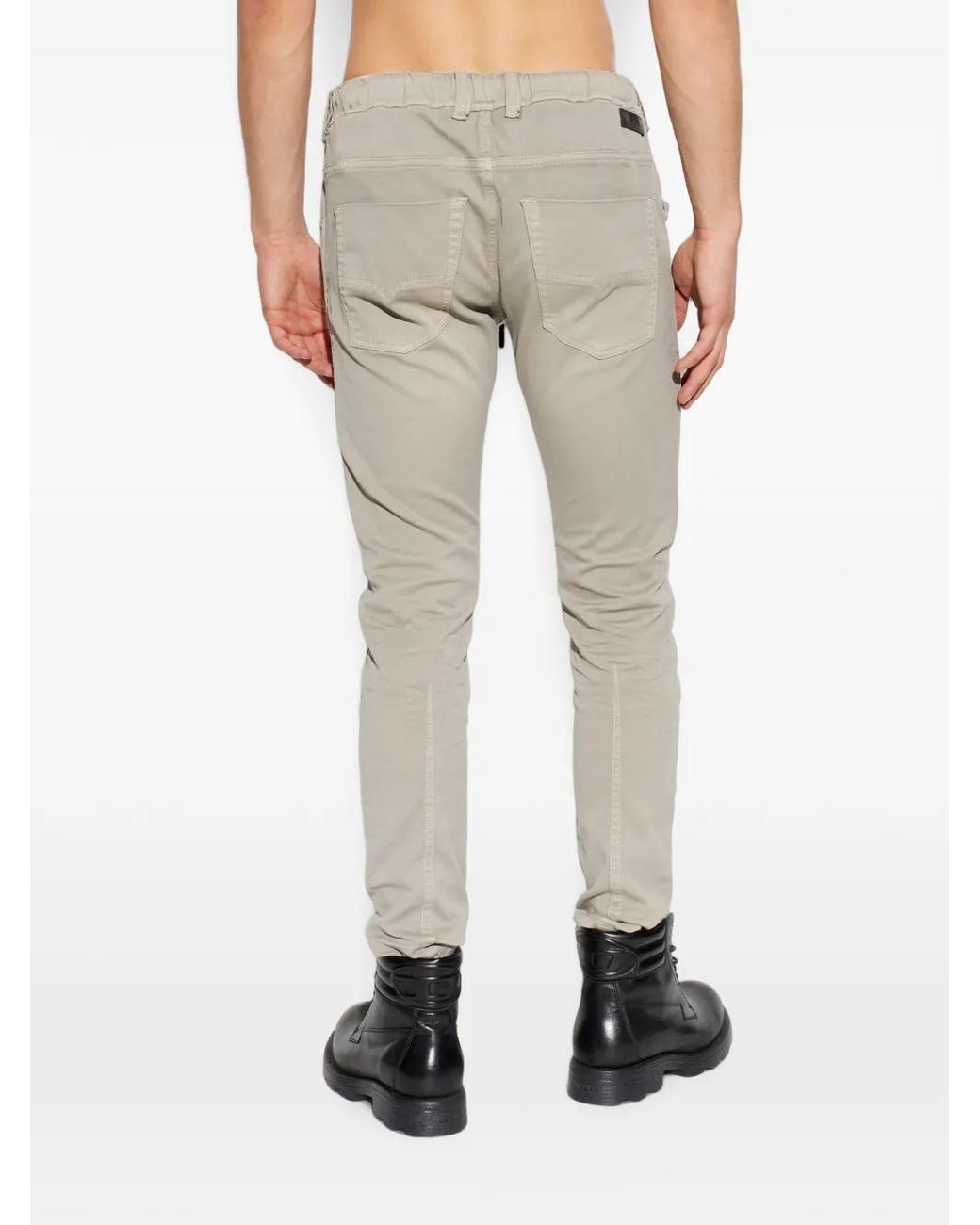DIESEL Gray E-Krooley Drawstring Trousers for men