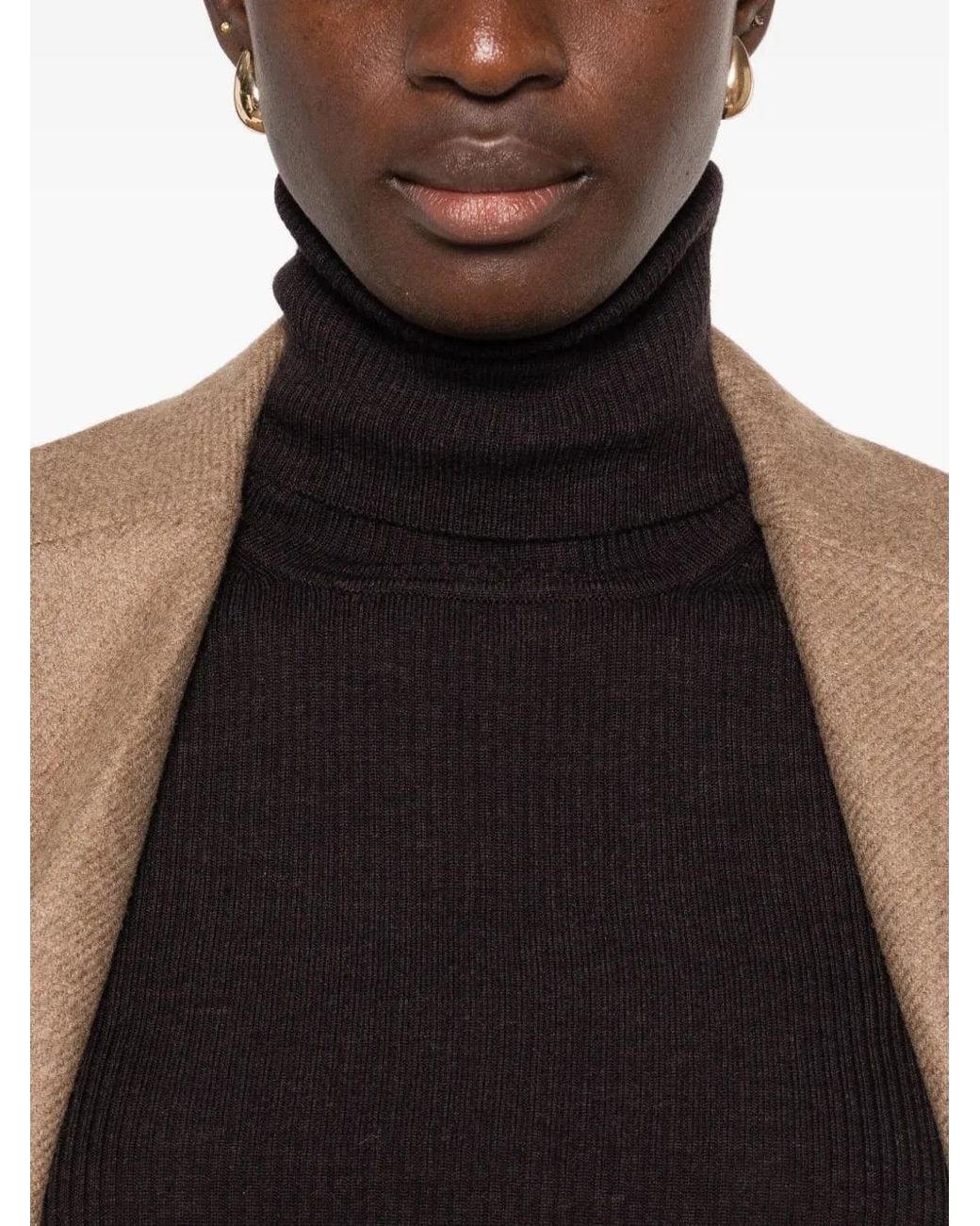 P.A.R.O.S.H. Black Dark Wool Sweater