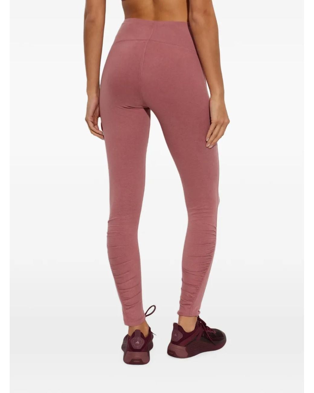 Adidas By Stella McCartney Red X Stella Mccartney Logo-Print Leggings