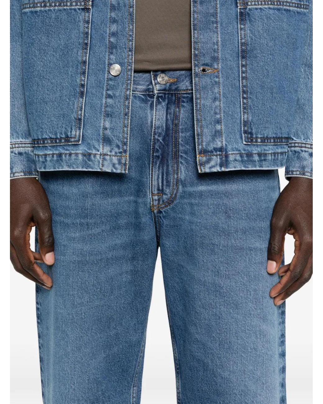 NN07 Blue Jean Ample Otis À Coupe Droite for men