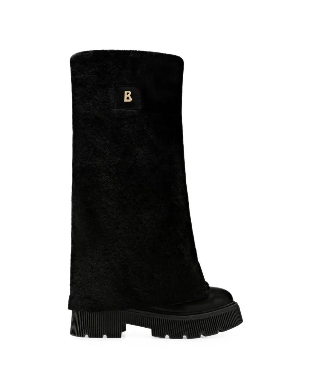Bogner Black Turin Shearling-Trimmed Platform Boots