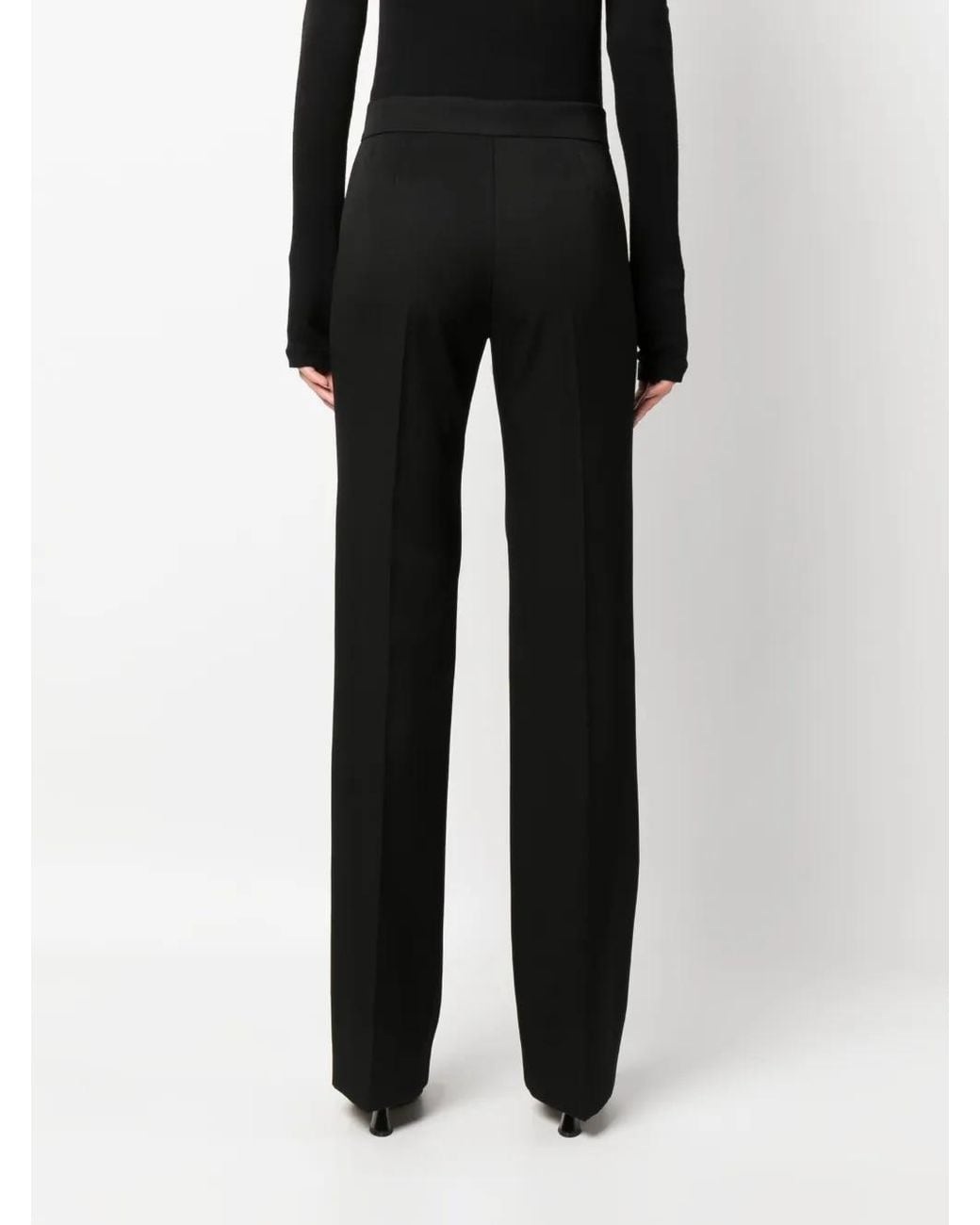 Fabiana Filippi Black Virgin-Wool Tailored Trousers