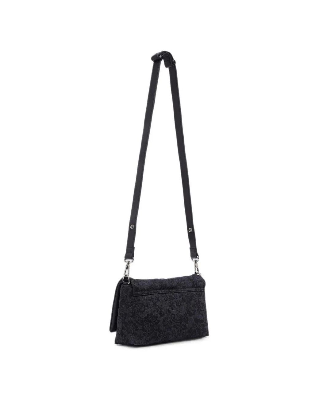 Liu Jo Black Sac La Puffy Médium En Jean Imprimé
