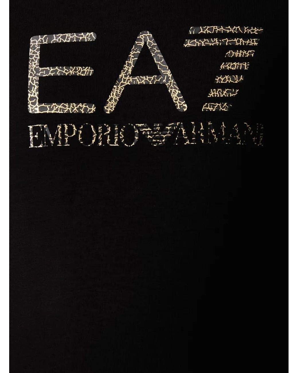 EA7 Black Logo-Print Short-Sleeve T-Shirt