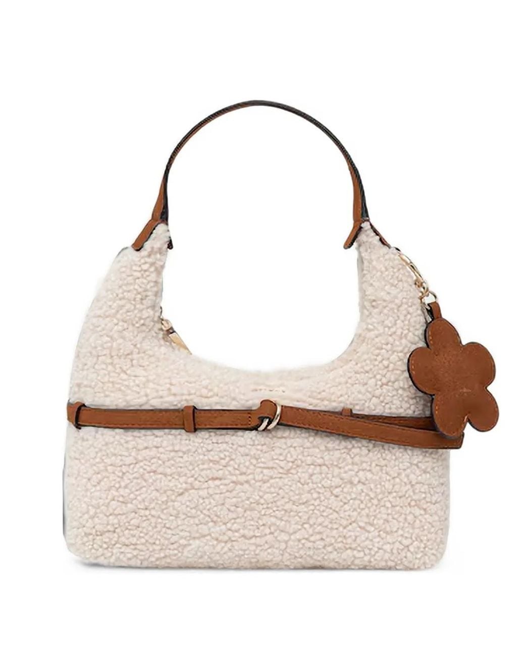 Guess Natural Mini Taylor Buckle-Detail Tote Bag