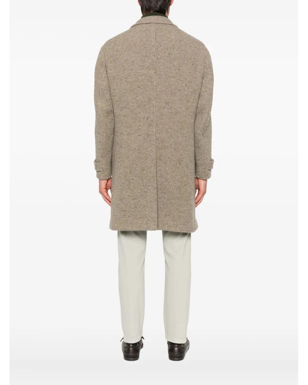 Eleventy Gray Single-Breasted Coat for men