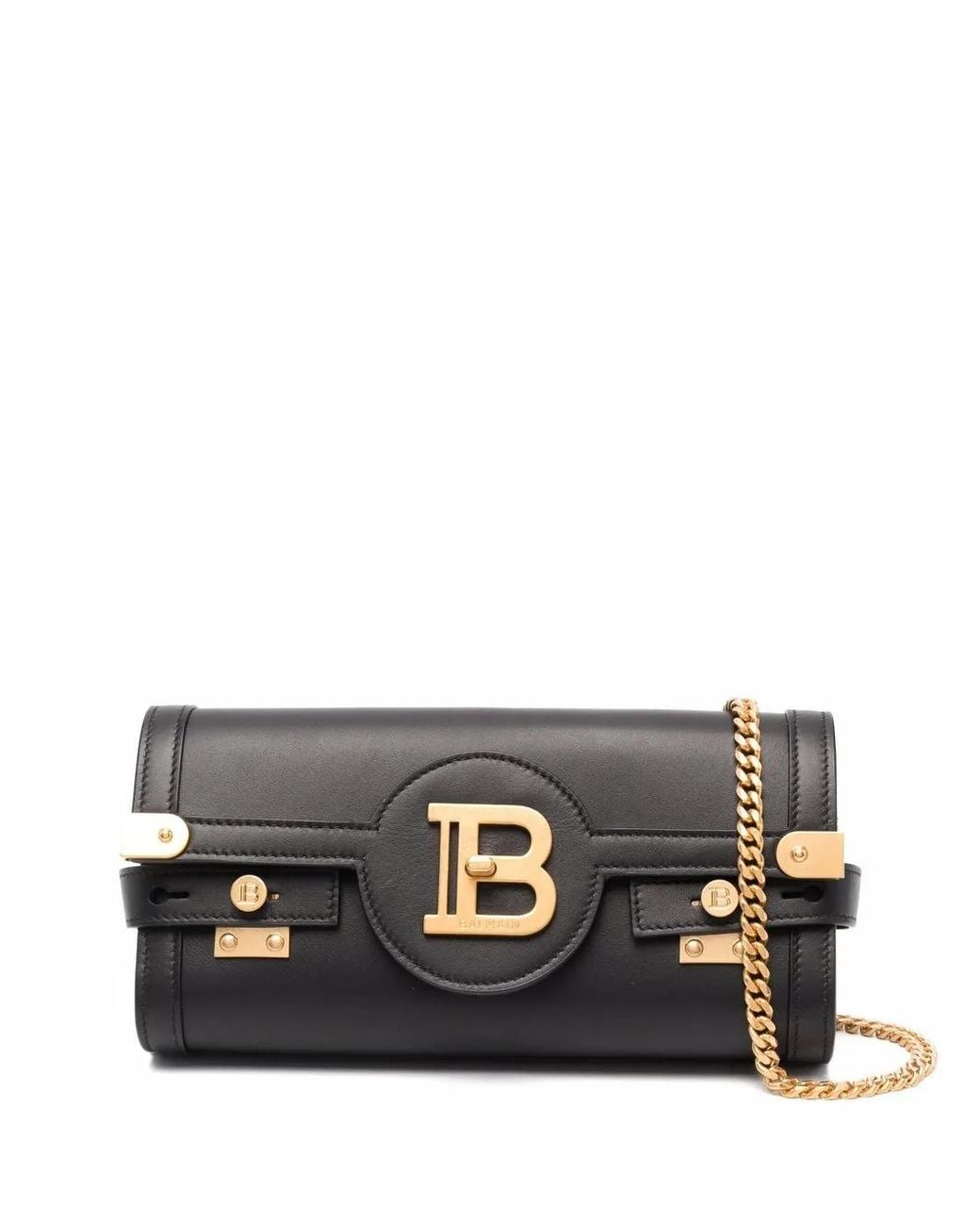 | Pochette B-Buzz 23 a tracolla in pelle di vitello | female | NERO | UNI di Balmain in Black