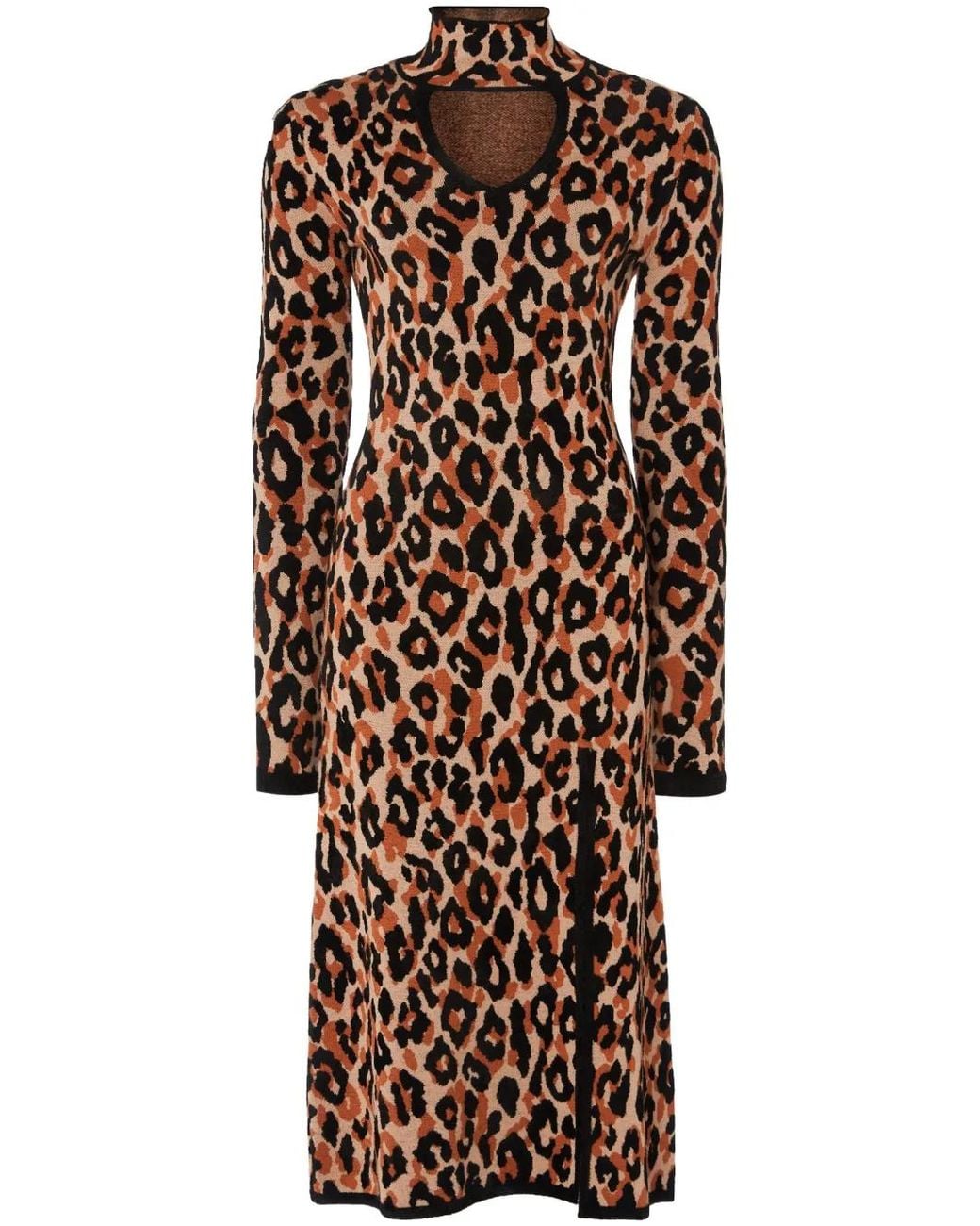 Temperley London Brown Adonis Knitted Dress