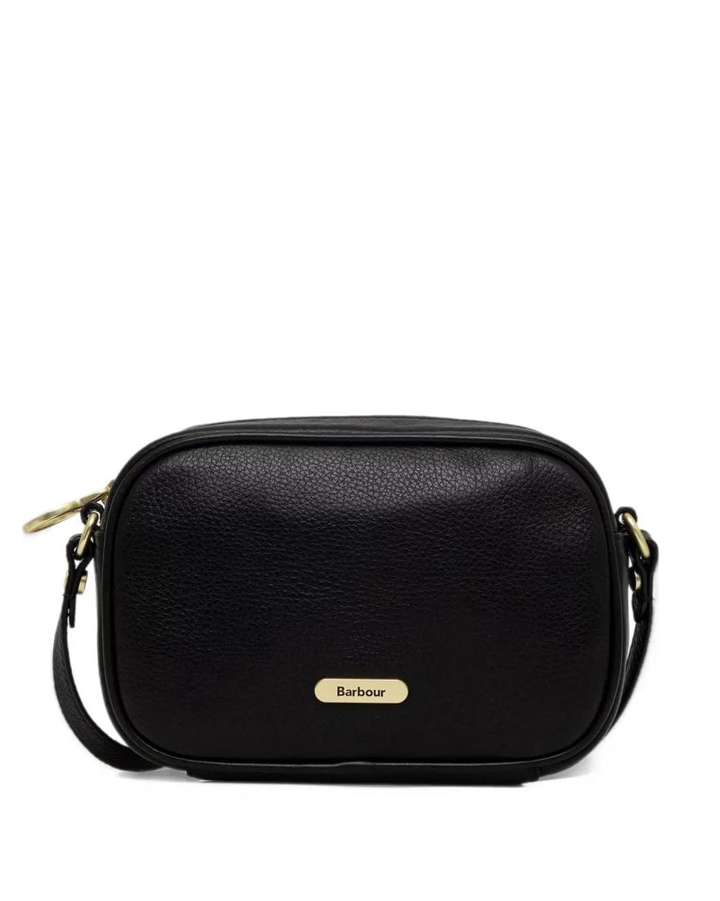 Barbour Black Daphne Leather Mini Cross Body Bag