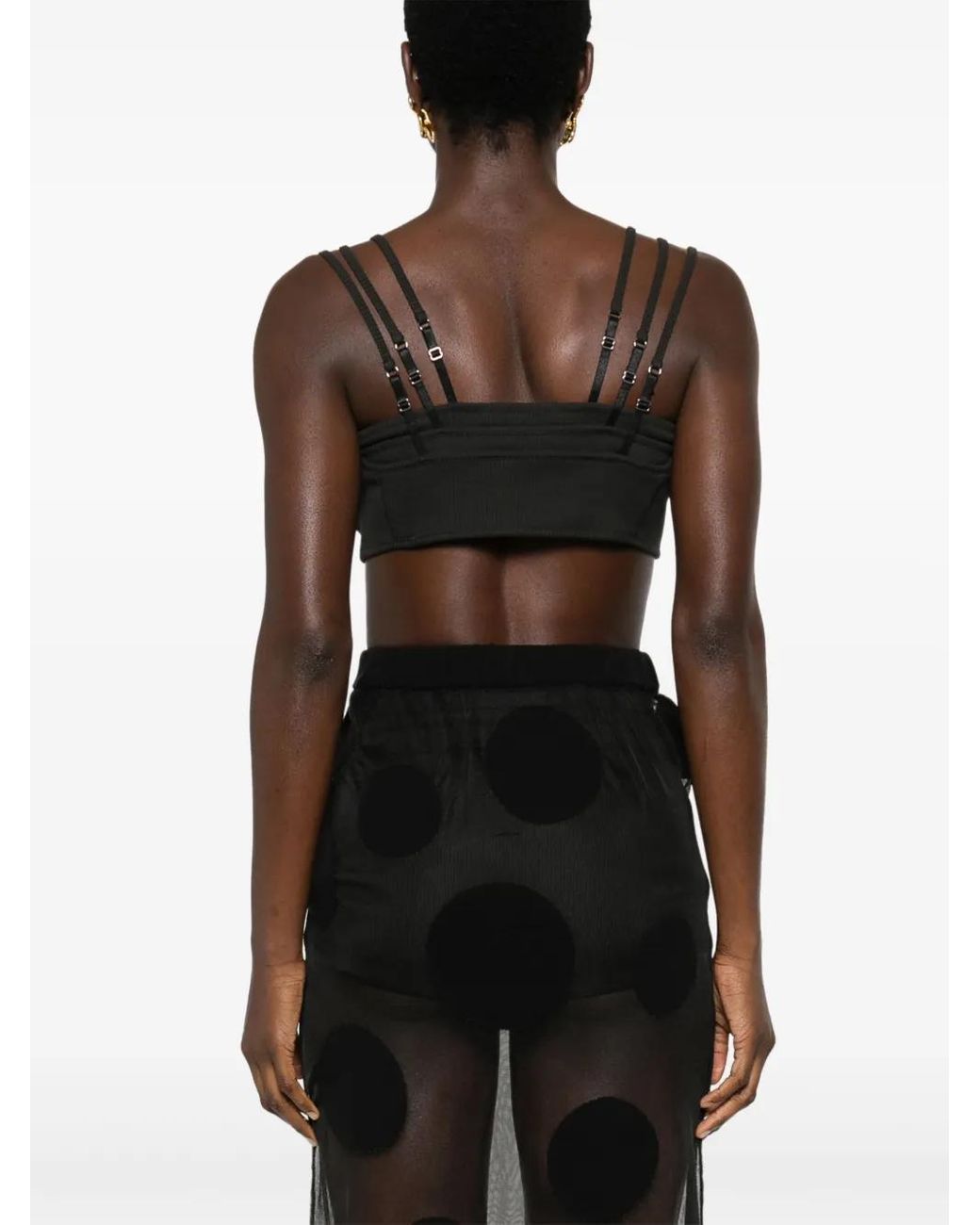 Corpiño Con Triple Capa Viktor & Rolf de color Black
