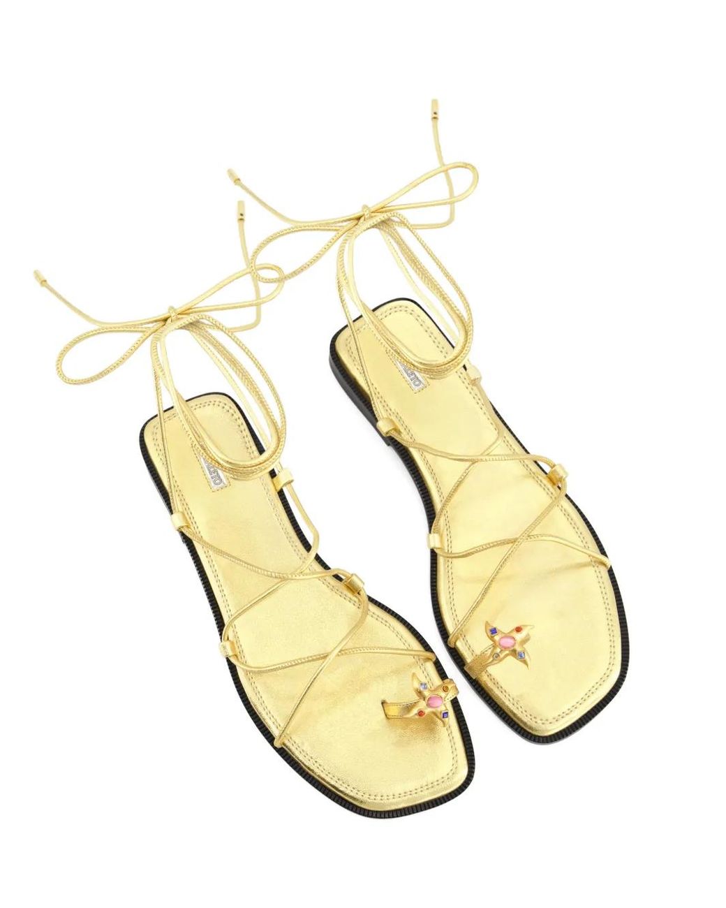 NODALETO White Bulla Isla Jewelled Sandals