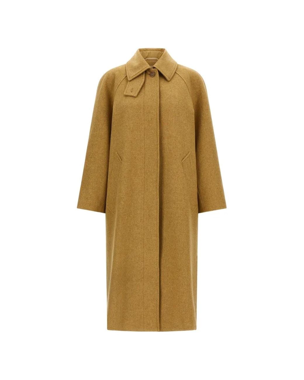 A.P.C. Natural Shirt Collar Removable Belt Coat