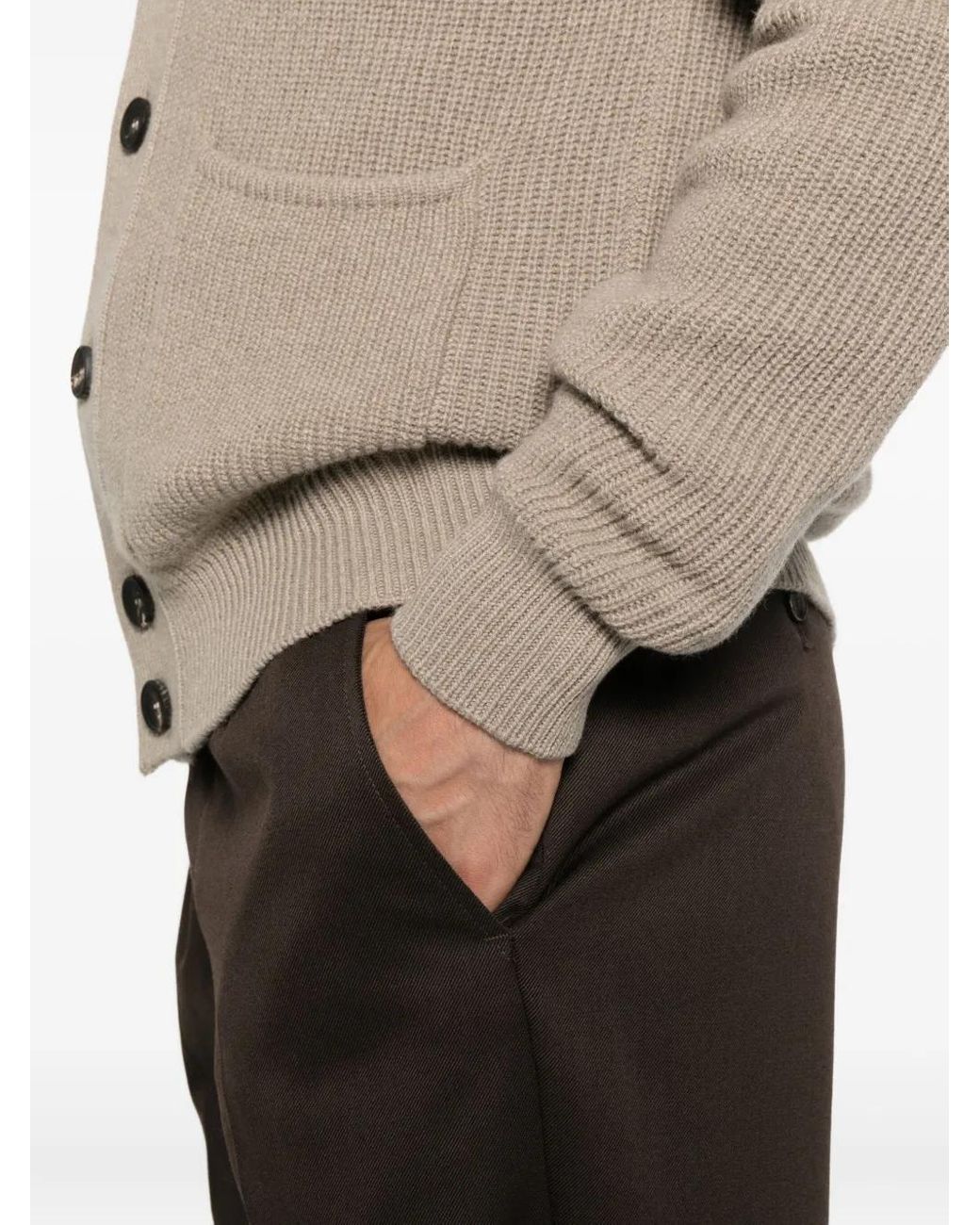 Briglia 1949 Gray Button Trousers for men