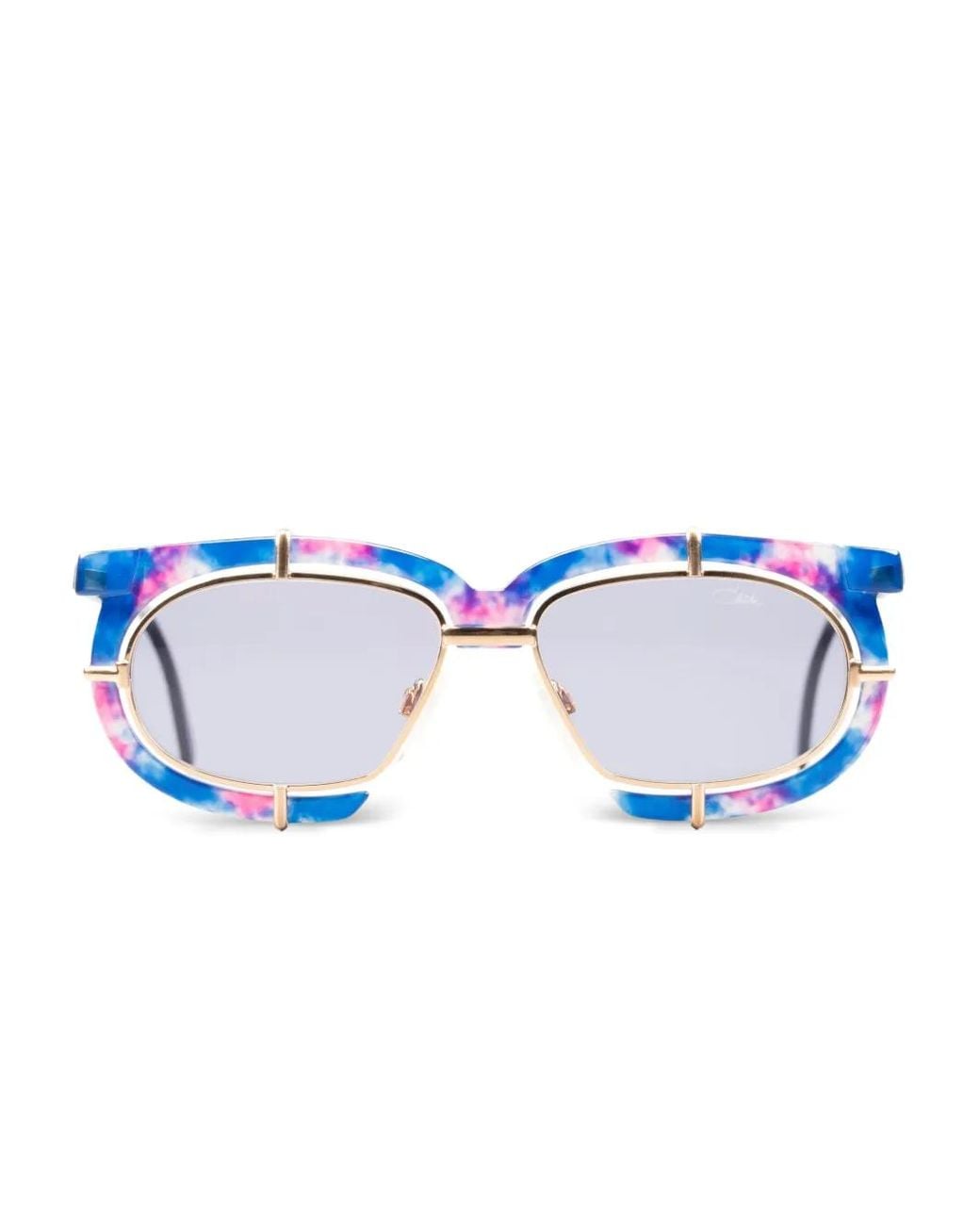 Cazal Blue Roun- Frame Sunglasses