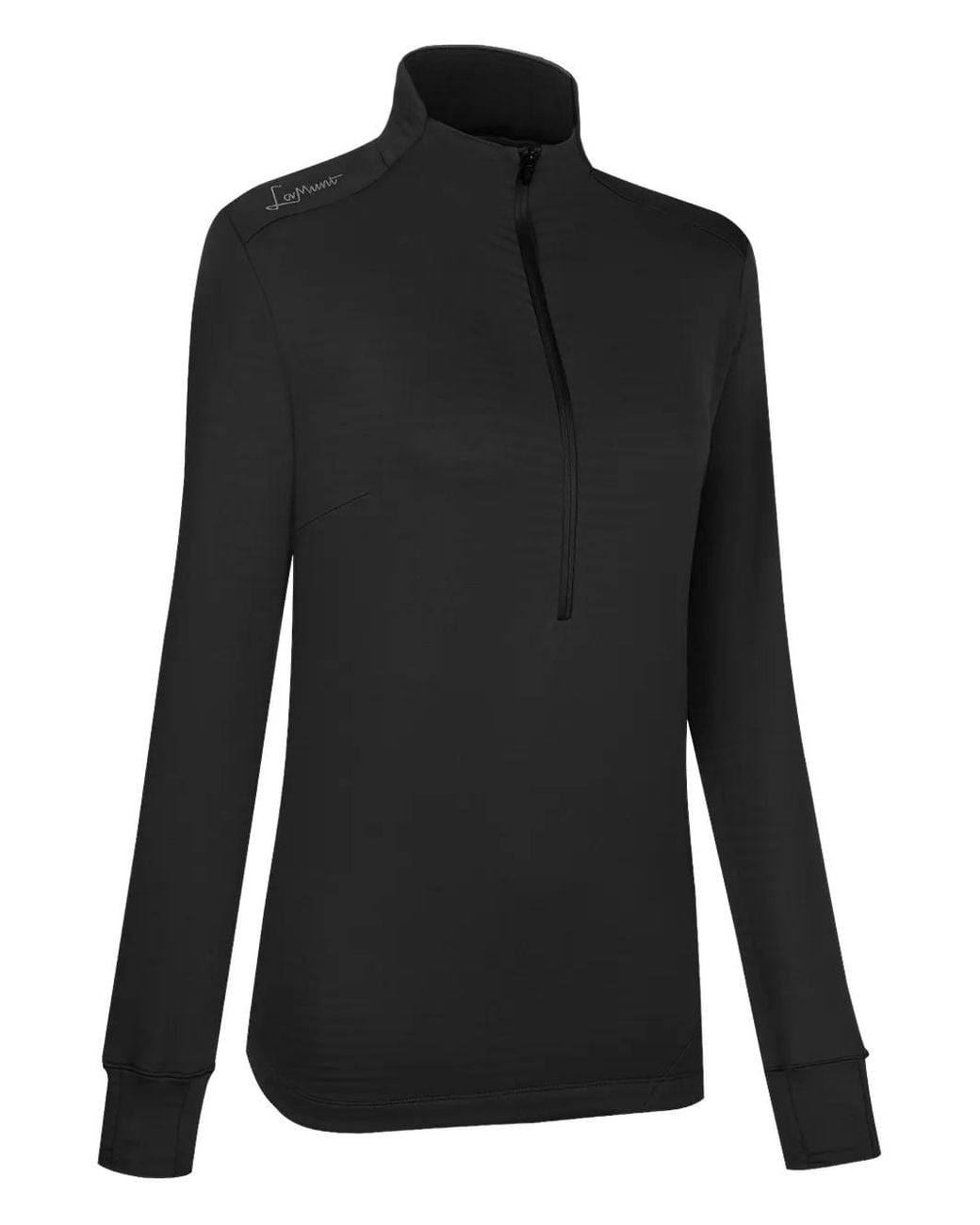 Lamunt Black High-Neck Sweatshirt