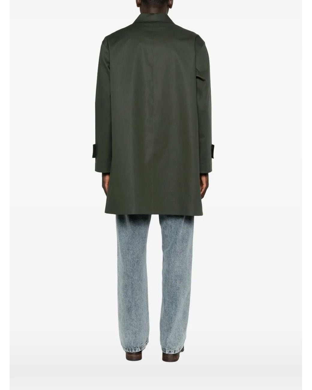 Mackintosh Green Humbie Button-Up Coat for men