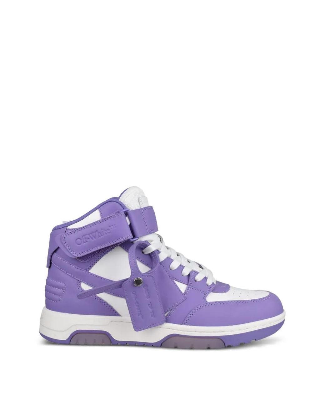 Off-White c/o Virgil Abloh Purple Out Of Office Arrow High-Top Sneakers for men