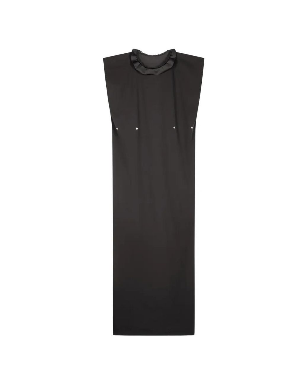 Coperni Black Structured Shoulders Adjustable Dress