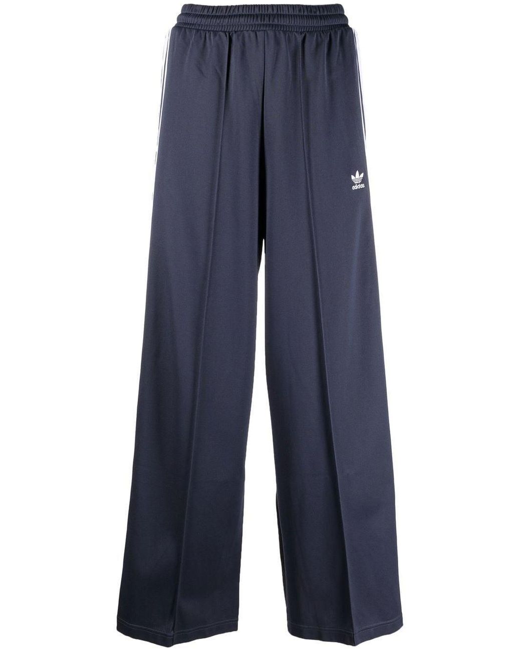 adidas Wide-leg Track Pants in Blue | Lyst