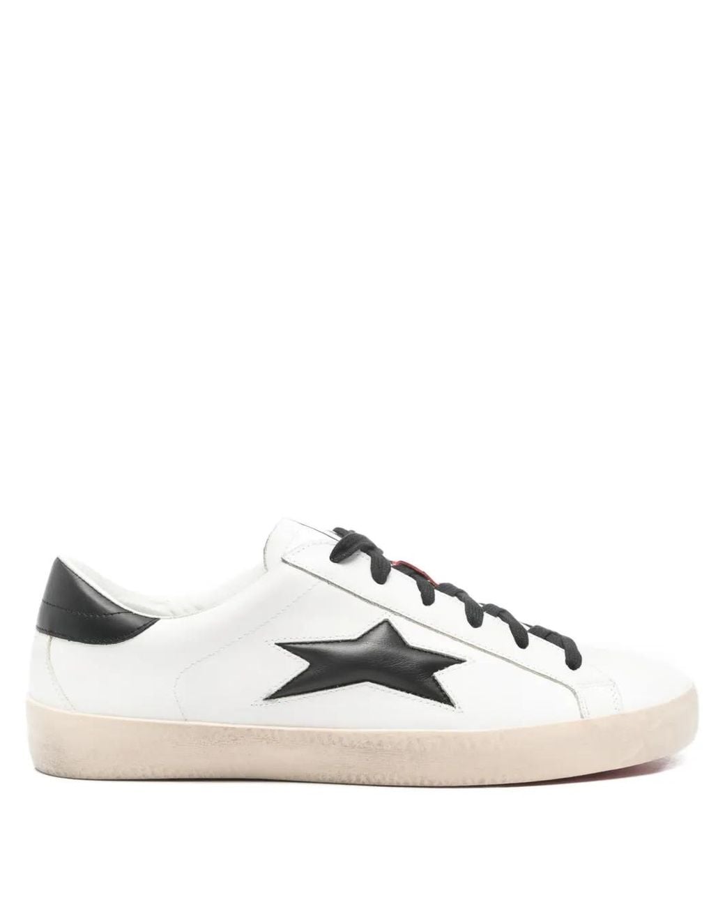 Ishikawa White Leather Sneakers for men