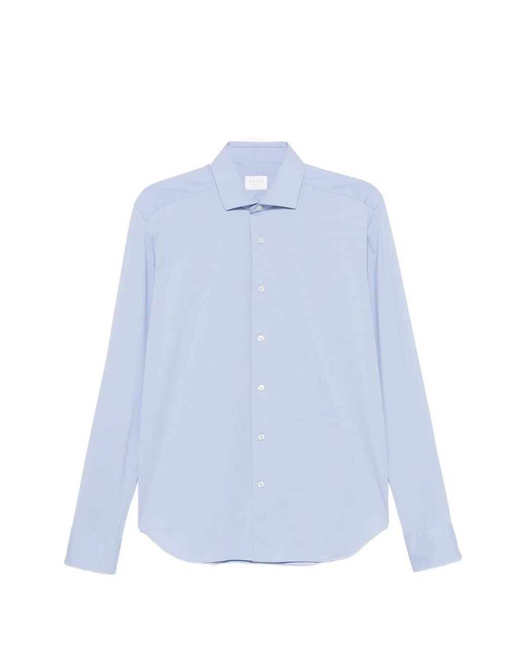 Xacus Blue Spread-Collar Long-Sleeve Shirt for men