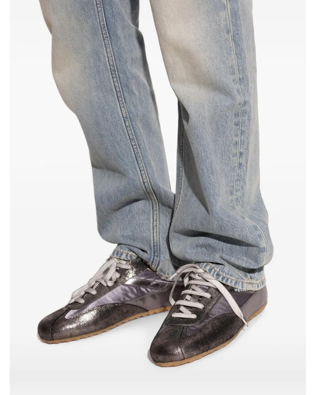 McQueen Gray Boxe Sneakers for men
