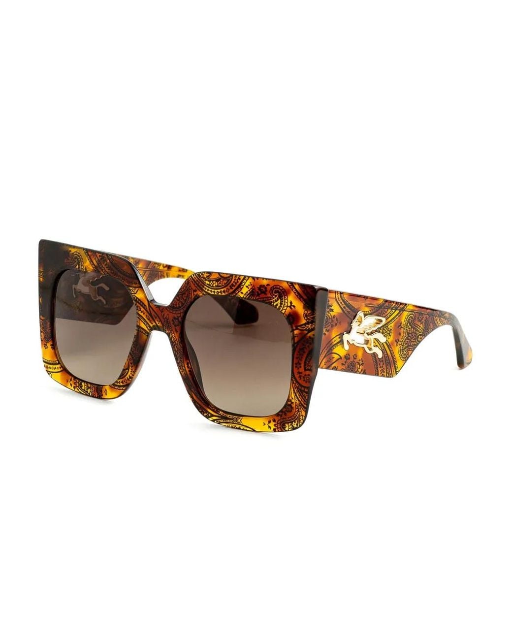 Etro Brown Square-Frame Sunglasses