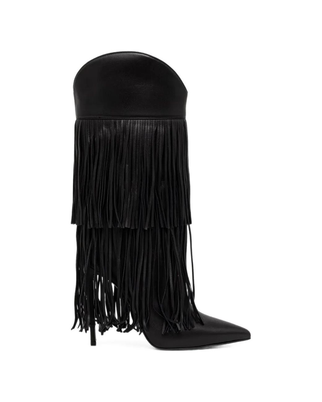 Le Silla Black Andy Fringed Boots